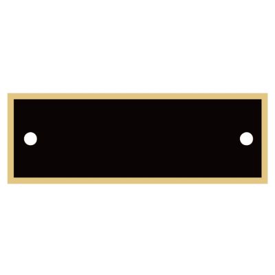 Black Brass Perpetual Plaque Name Plate with Free Engraving | Dinn Trophy