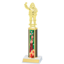 Green/Red Holiday Ornaments Trophy - 11 1/2 inches